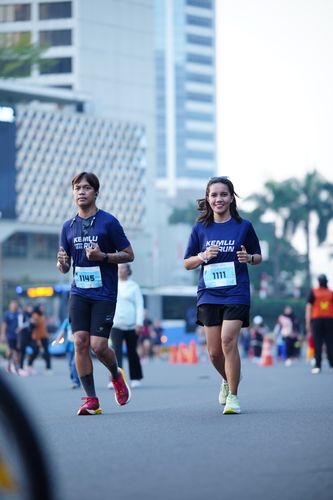 Race photo from KEMLU RUN 2025