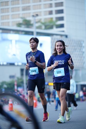 Race photo from KEMLU RUN 2025