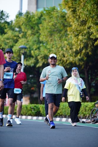 Race photo from KEMLU RUN 2025