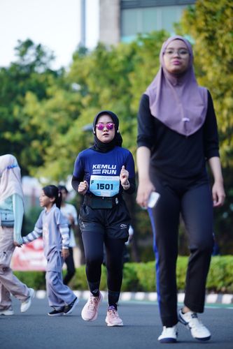 Race photo from KEMLU RUN 2025