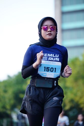Race photo from KEMLU RUN 2025