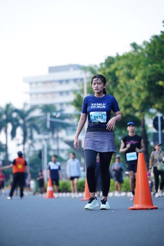 Race photo from KEMLU RUN 2025