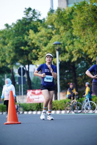 Race photo from KEMLU RUN 2025