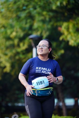 Race photo from KEMLU RUN 2025