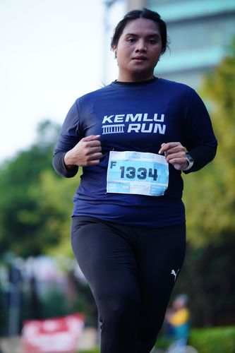 Race photo from KEMLU RUN 2025