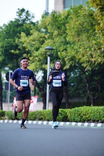 Race photo from KEMLU RUN 2025