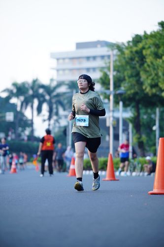 Race photo from KEMLU RUN 2025