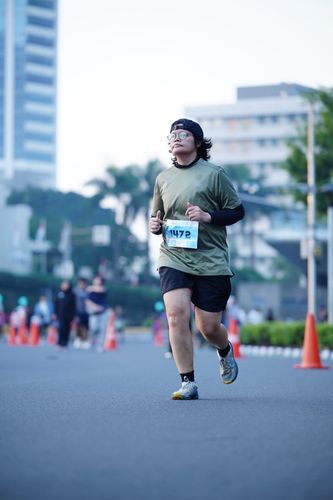 Race photo from KEMLU RUN 2025