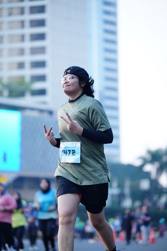 Race photo from KEMLU RUN 2025
