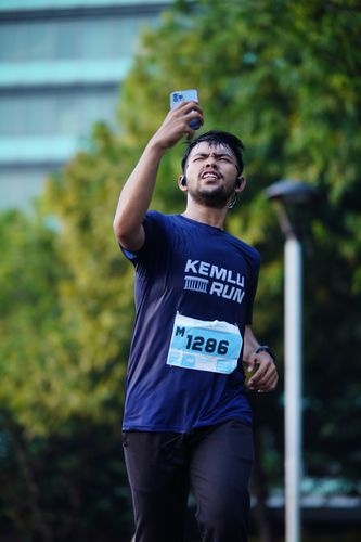 Race photo from KEMLU RUN 2025
