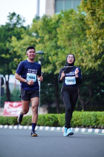 Race photo from KEMLU RUN 2025
