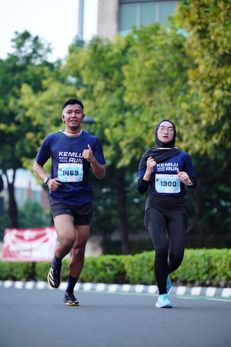Race photo from KEMLU RUN 2025