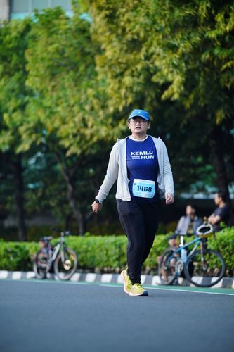 Race photo from KEMLU RUN 2025
