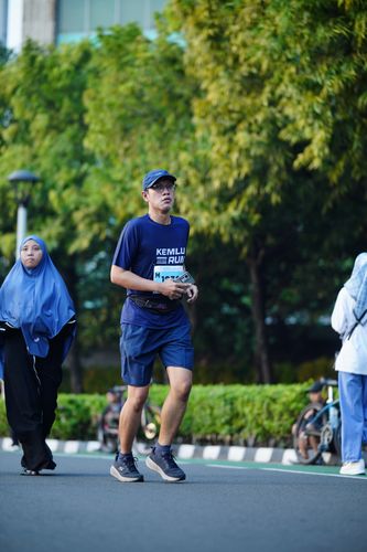 Race photo from KEMLU RUN 2025