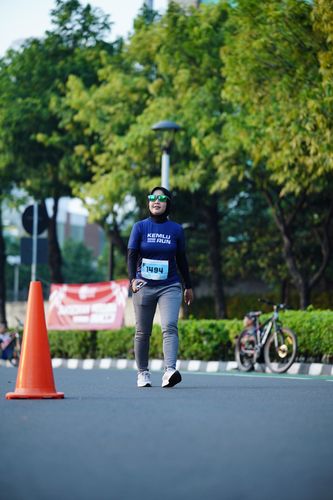 Race photo from KEMLU RUN 2025