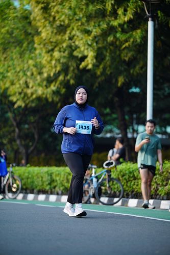 Race photo from KEMLU RUN 2025