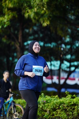 Race photo from KEMLU RUN 2025