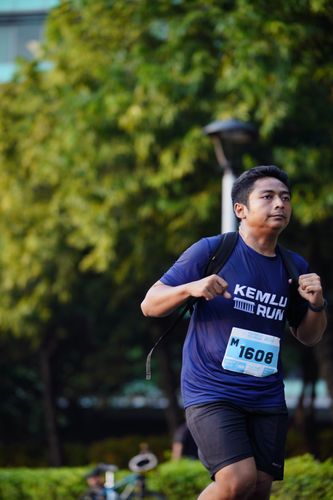 Race photo from KEMLU RUN 2025