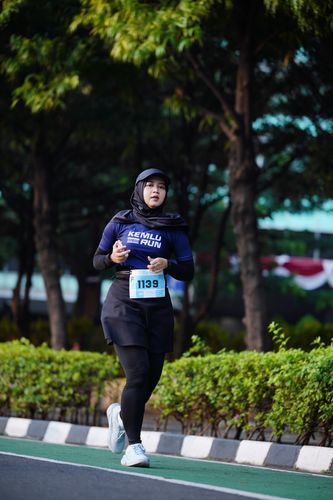 Race photo from KEMLU RUN 2025