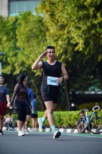 Race photo from KEMLU RUN 2025