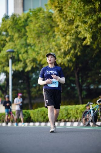 Race photo from KEMLU RUN 2025