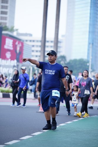 Race photo from KEMLU RUN 2025