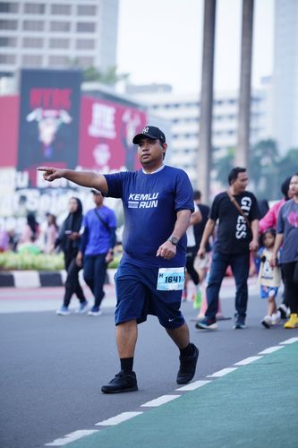 Race photo from KEMLU RUN 2025
