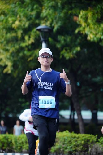 Race photo from KEMLU RUN 2025