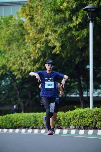 Race photo from KEMLU RUN 2025