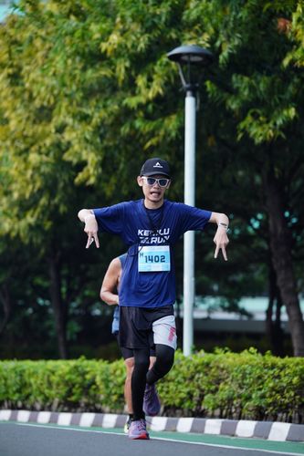 Race photo from KEMLU RUN 2025