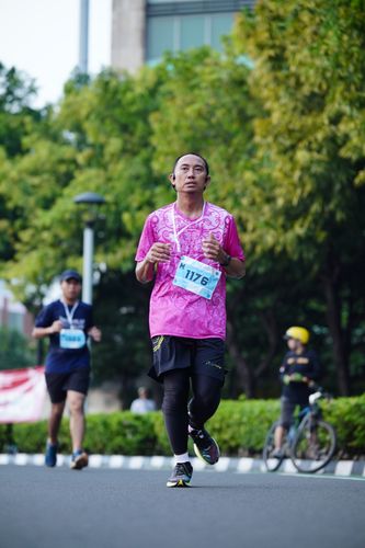 Race photo from KEMLU RUN 2025