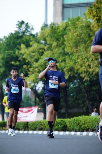 Race photo from KEMLU RUN 2025