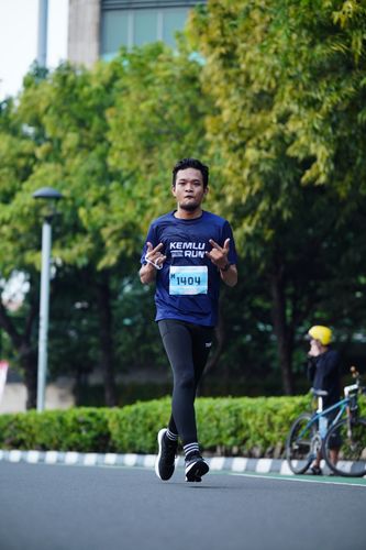 Race photo from KEMLU RUN 2025