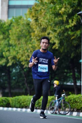 Race photo from KEMLU RUN 2025