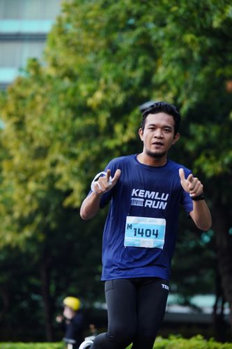 Race photo from KEMLU RUN 2025