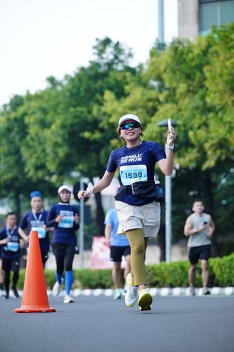 Race photo from KEMLU RUN 2025