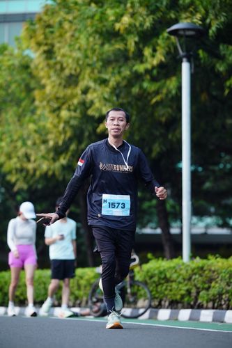 Race photo from KEMLU RUN 2025
