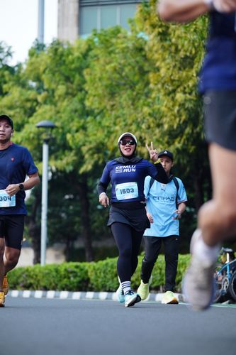 Race photo from KEMLU RUN 2025