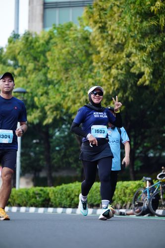 Race photo from KEMLU RUN 2025