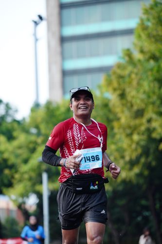Race photo from KEMLU RUN 2025