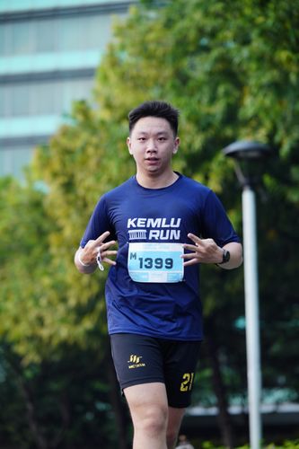 Race photo from KEMLU RUN 2025