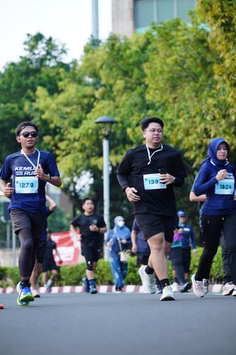 Race photo from KEMLU RUN 2025