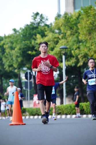 Race photo from KEMLU RUN 2025