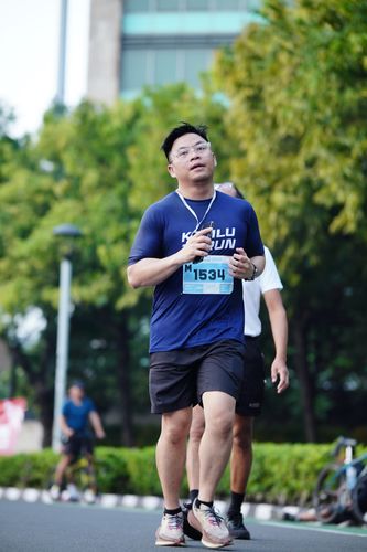 Race photo from KEMLU RUN 2025
