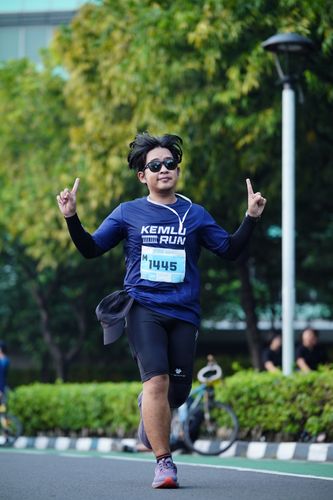 Race photo from KEMLU RUN 2025