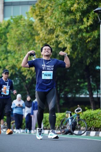 Race photo from KEMLU RUN 2025