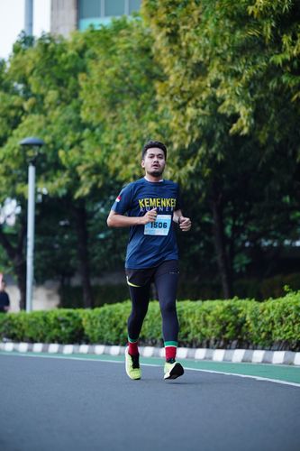 Race photo from KEMLU RUN 2025