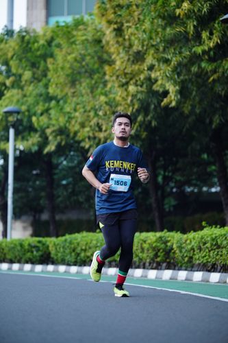 Race photo from KEMLU RUN 2025