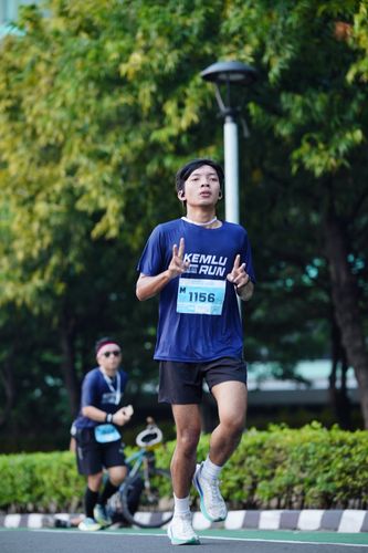 Race photo from KEMLU RUN 2025