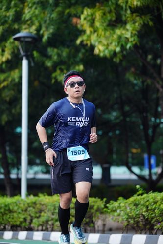 Race photo from KEMLU RUN 2025